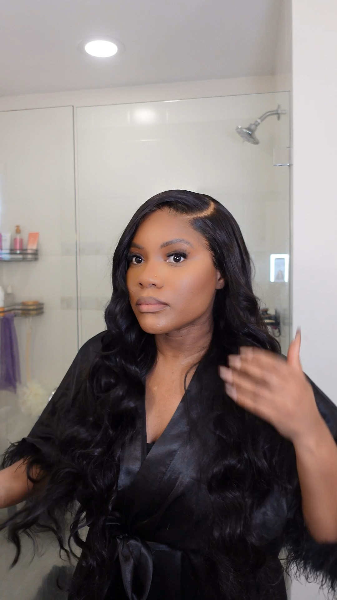 Hair review, flexi rods, black robe, hair, body wave, closure, 

#LTKfindsunder50 #LTKstyletip #LTKbeauty