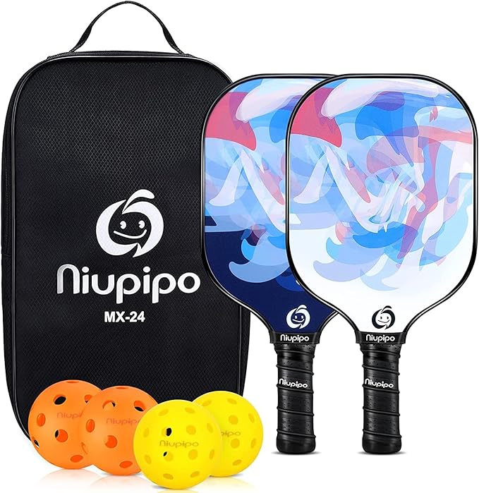 niupipo Pickleball Paddles, Pickleball Paddles Set, Fiberglass Surface, Polypropylene Honeycomb C... | Amazon (US)