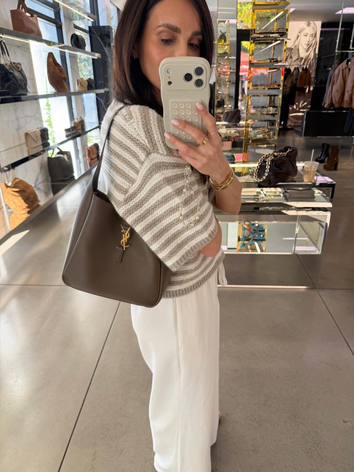 Saint Laurent bag, YSL bag, designer bags, spring outfit, annabrstyle.

#LTKOver40