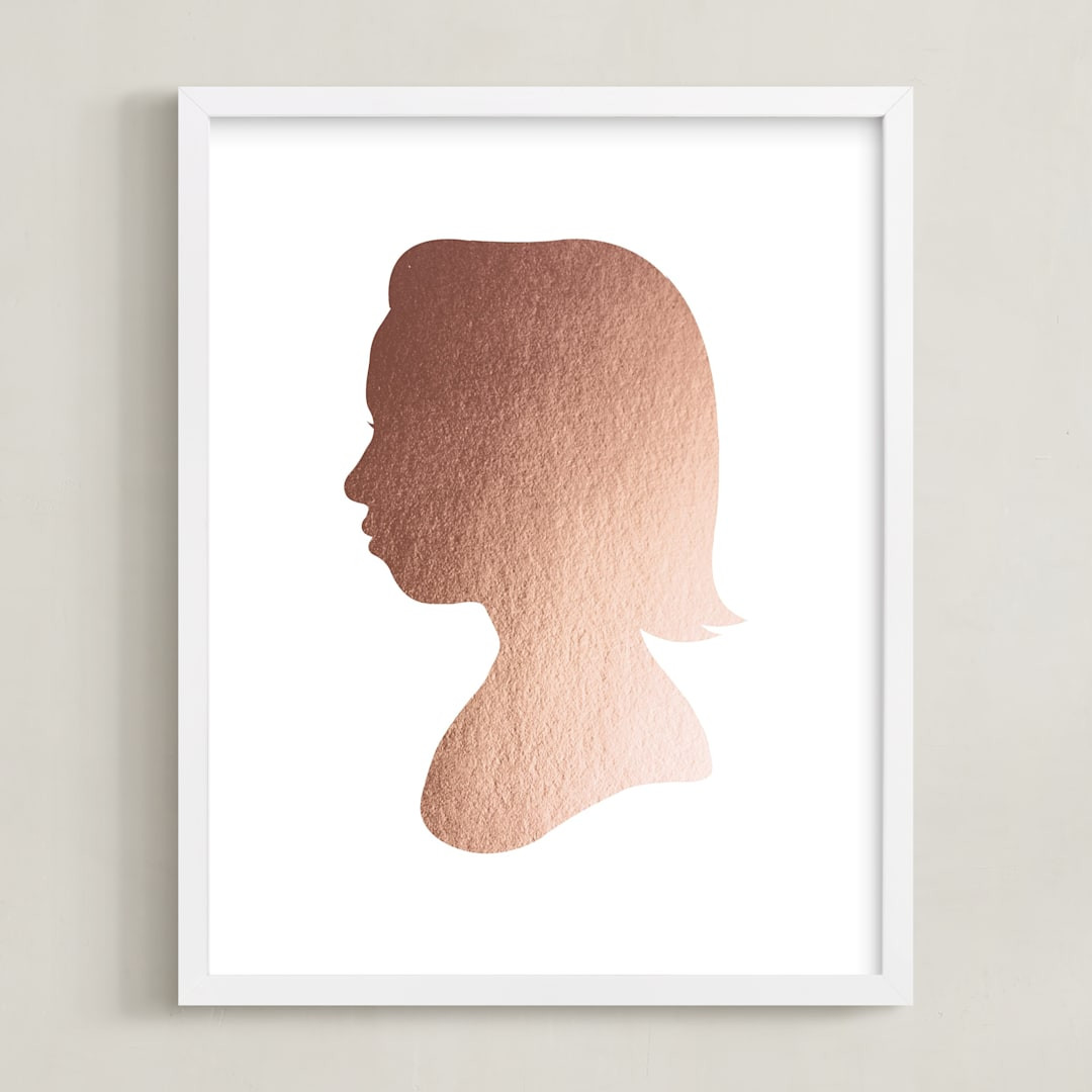 Custom Silhouette Foil Art | Minted