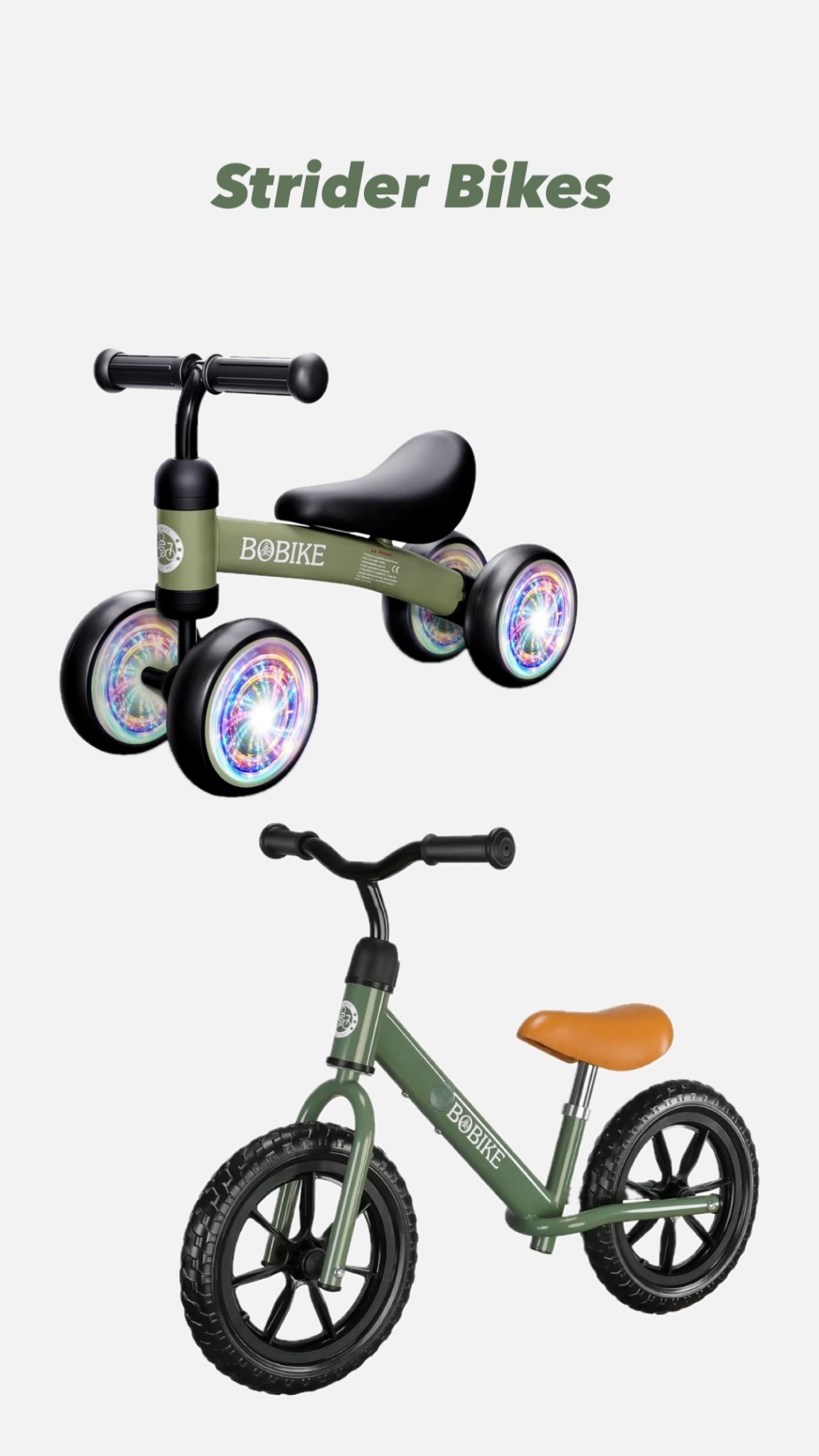 Strider bikes we love. 