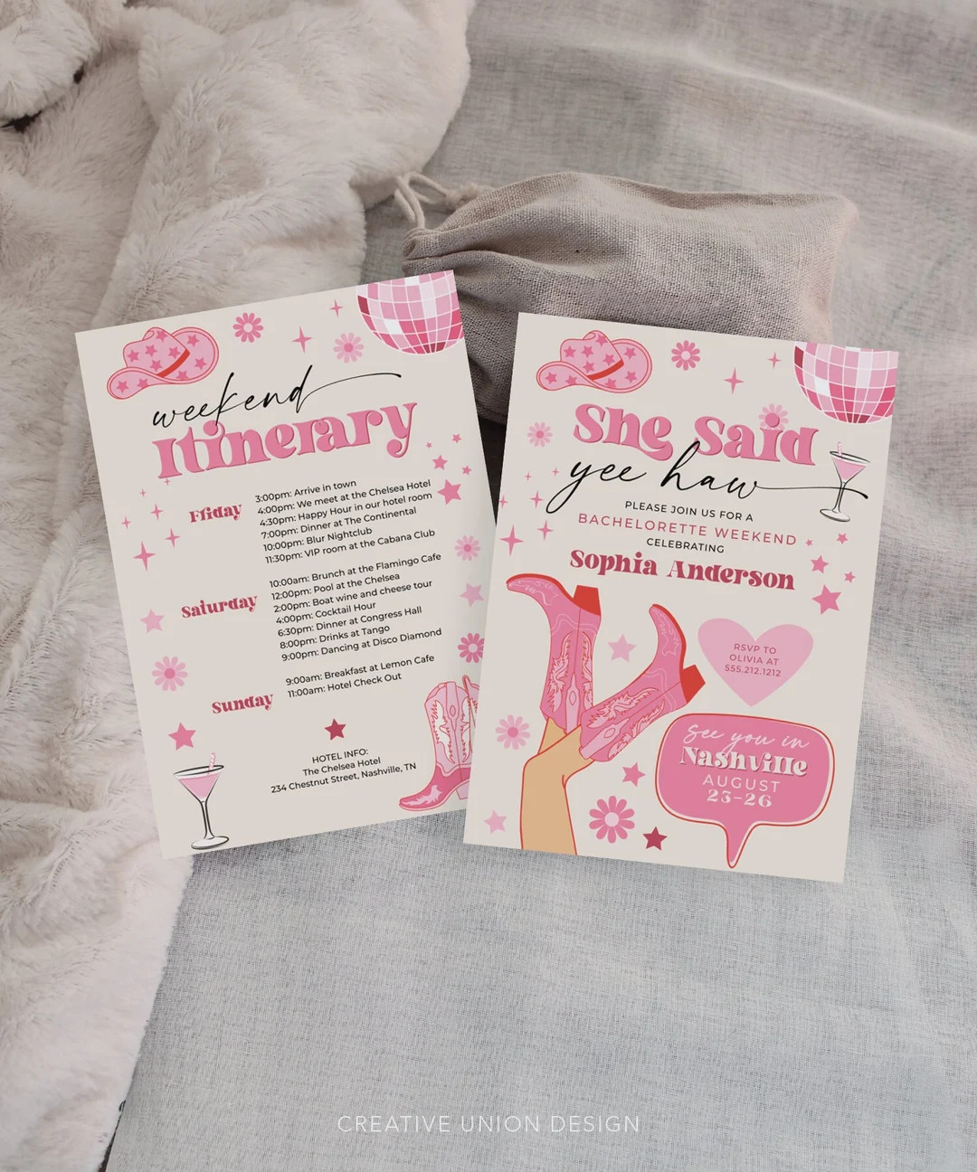Nashville Bachelorette Party Invitation and Itinerary Template, Nash Bash Bachelorette Weekend In... | Etsy (US)