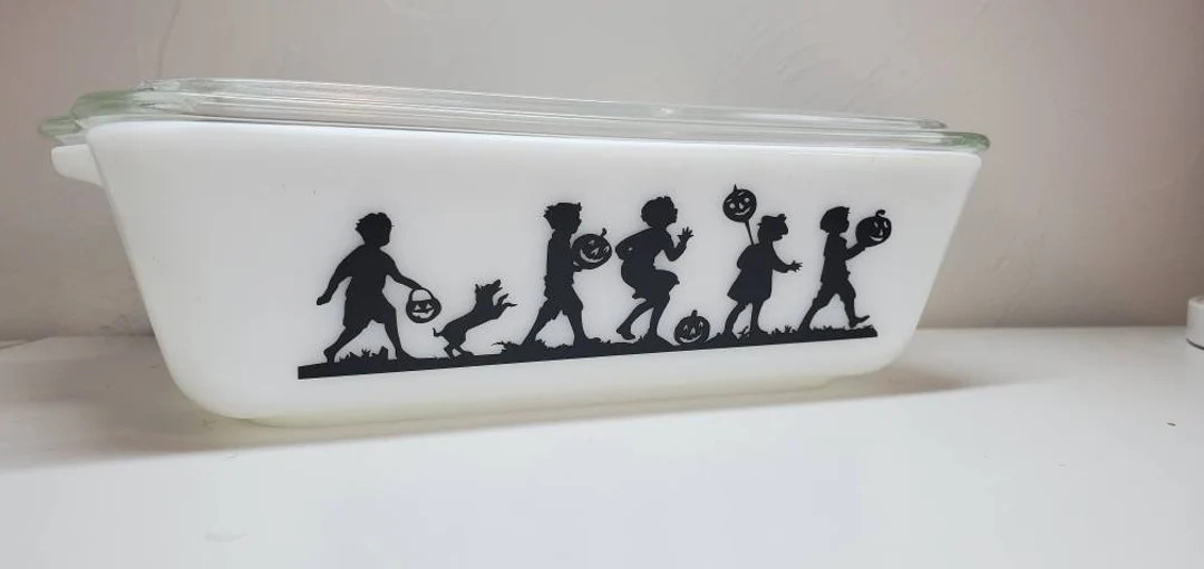 Halloween Pumpkin Parade Decal for Vintage Dishes - Dish Not Included - Etsy | Etsy (US)