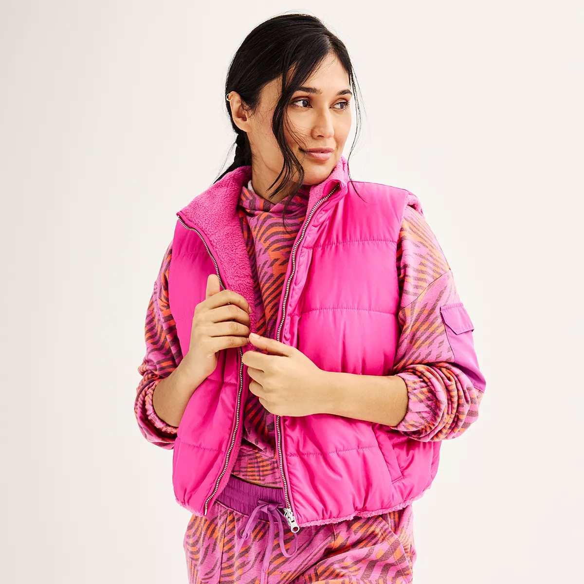 Women's Tek Gear® Cropped Reversible Vest | Kohl's