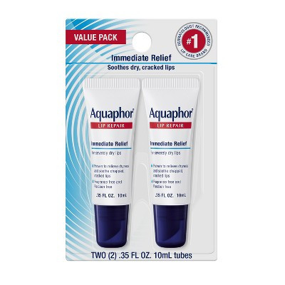 Aquaphor Immediate Relief Lip Repair Balm - 2ct/ 0.70 fl oz | Target