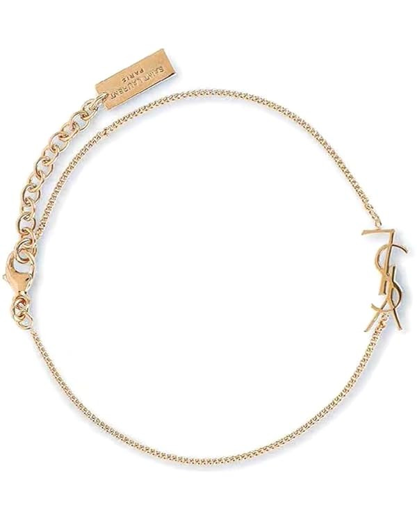 18K Gold Chain Initial Bracelet, Dainty Gold Adjustable Link Bracelet for Women, Luxury Personali... | Amazon (US)
