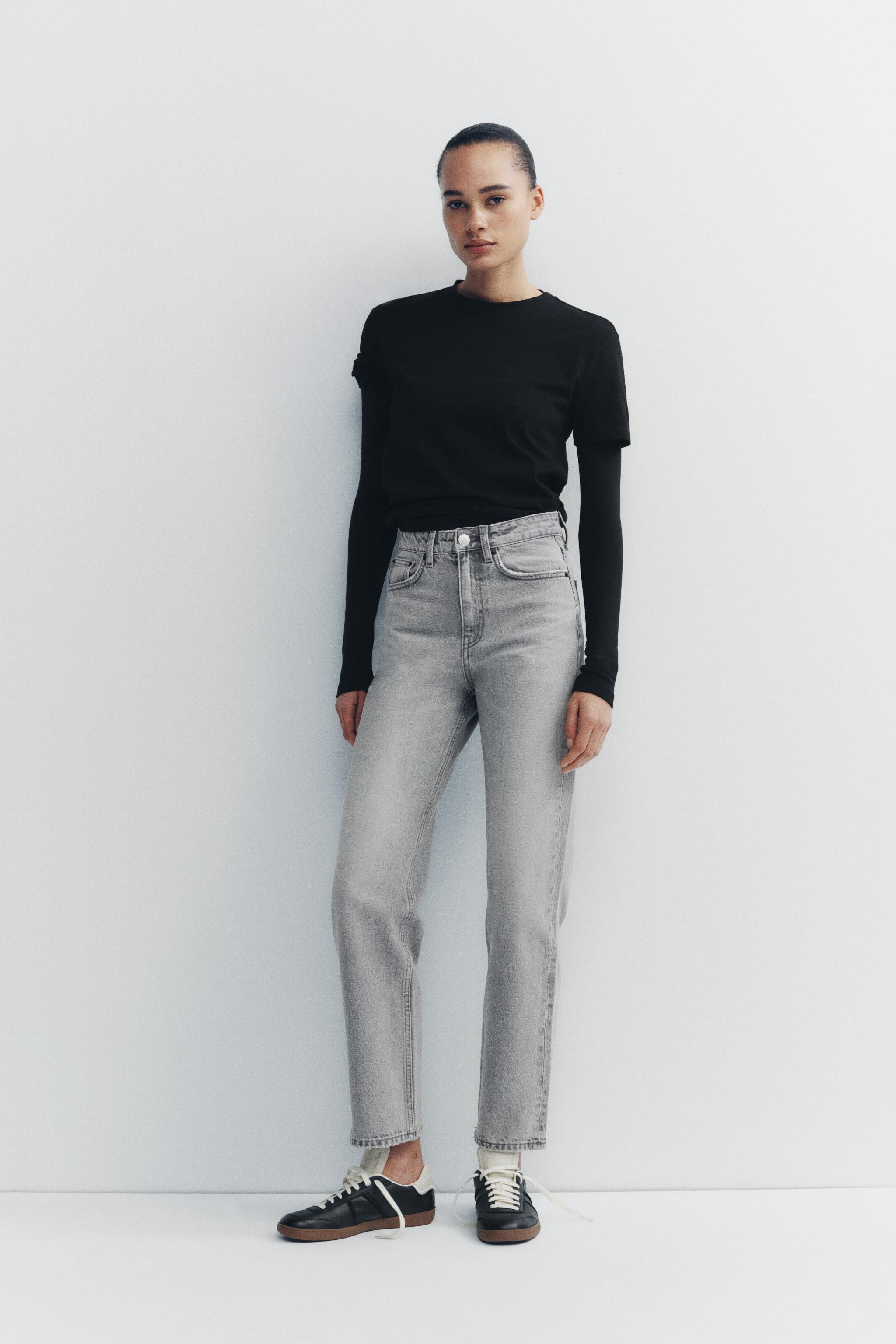 TRF MOM FIT HIGH-WAIST JEANS | Zara UK