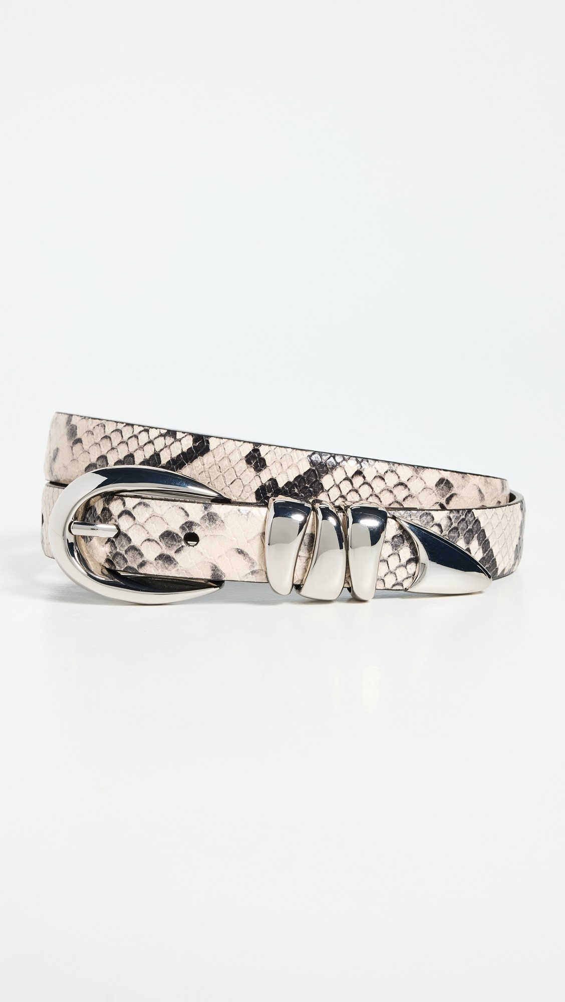 Madewell Triple Metal Keeper Snake Print Belt | Shopbop | Shopbop