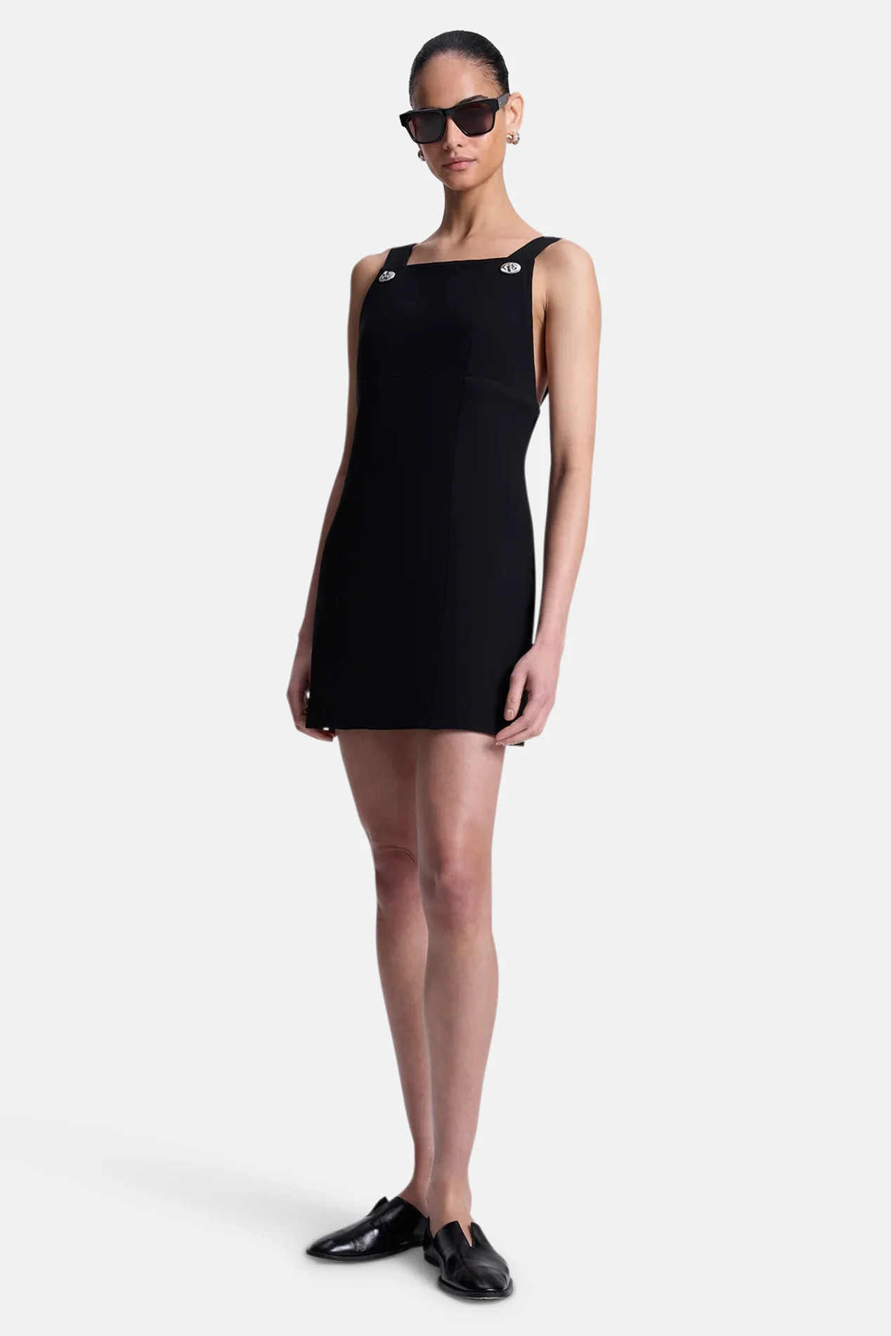 Priscilla Dress Black | Blue & Cream