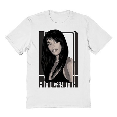 Aaliyah Men's Aaliyah Frame Short Sleeve Graphic Cotton T-shirt - White M | Target