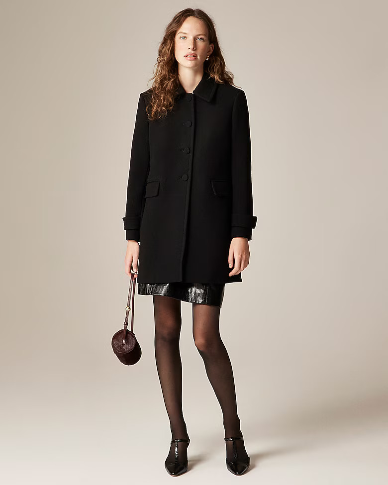 Salon coat in Italian double-cloth | J. Crew US