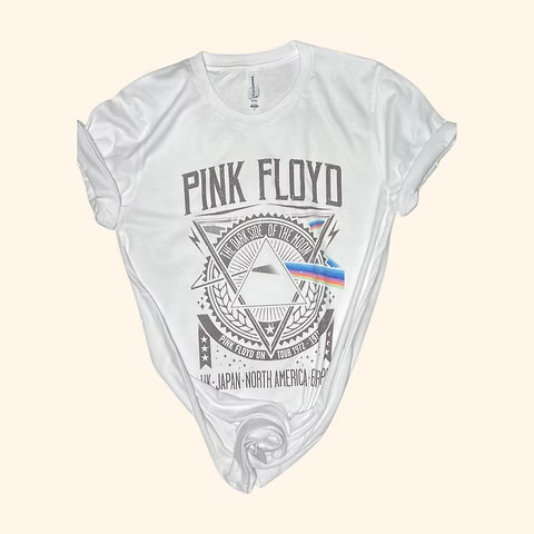 Dark Side of the Moon Graphic T-shirt ( Vintage Feel ) Band Tee | Sassy Queen