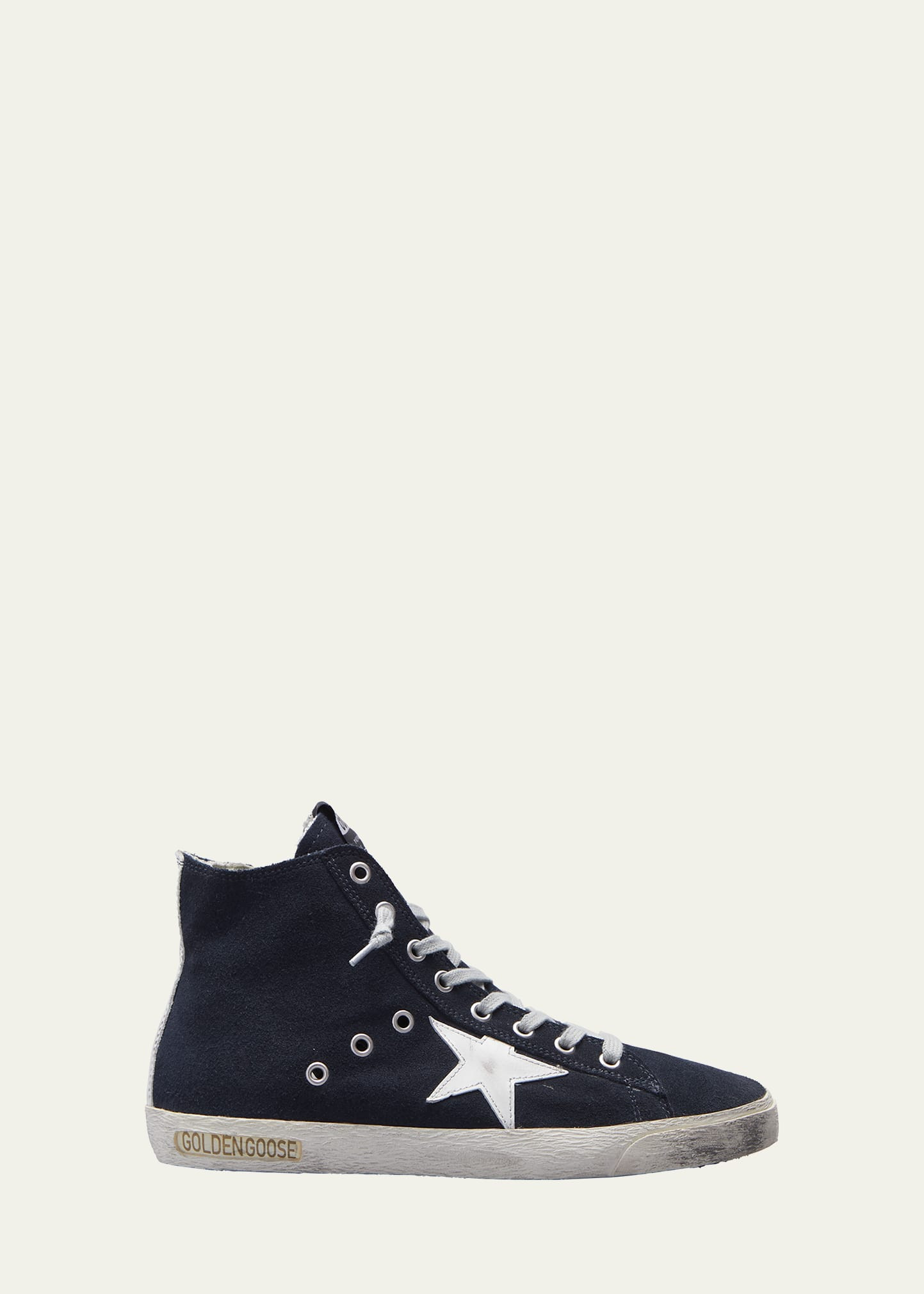 Francy Classic Suede Sneakers with Shiny Leather Star | Bergdorf Goodman