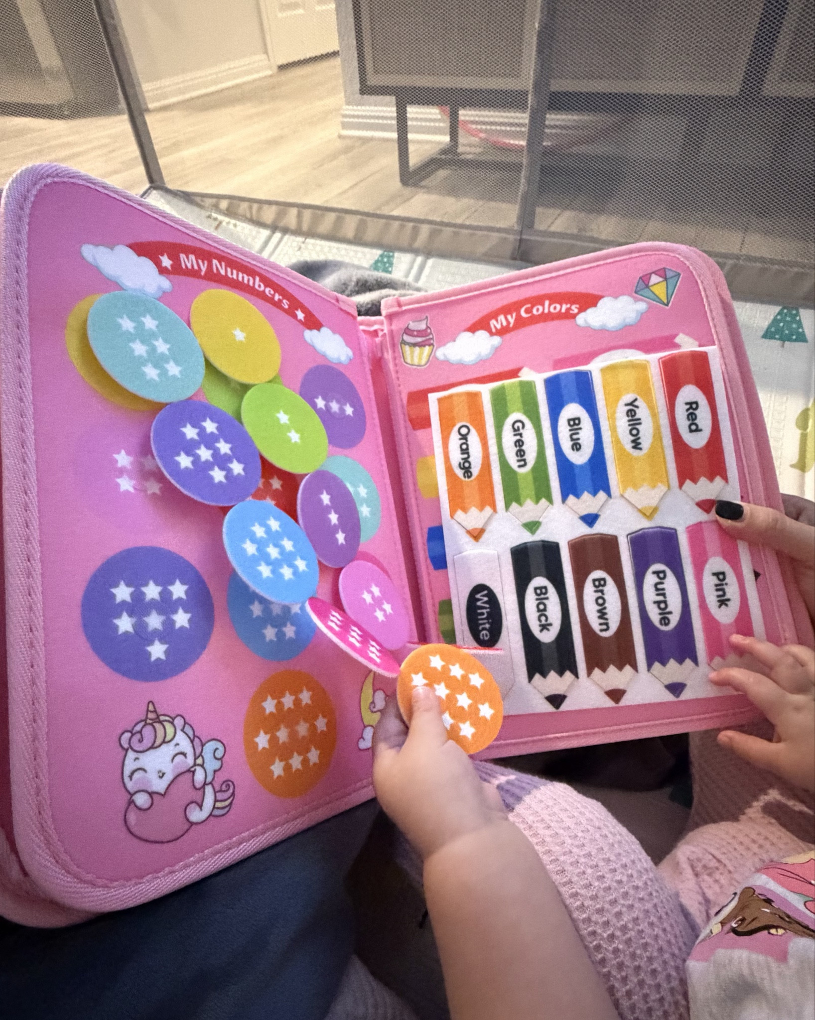 My daughter is 14mo old and she loveddd this busy book, it’s great for car rides or to keep babies entertained when mom and Dad need a free minute and it’s on sale rn for only $18!!

#LTKBaby #LTKSaleAlert #LTKKids