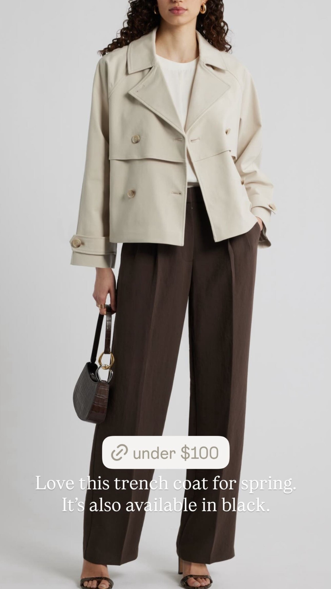 Love this trench coat for spring. It's also available in black🙌🏼

#LTKgrwm #LTKootd #LTKOver40