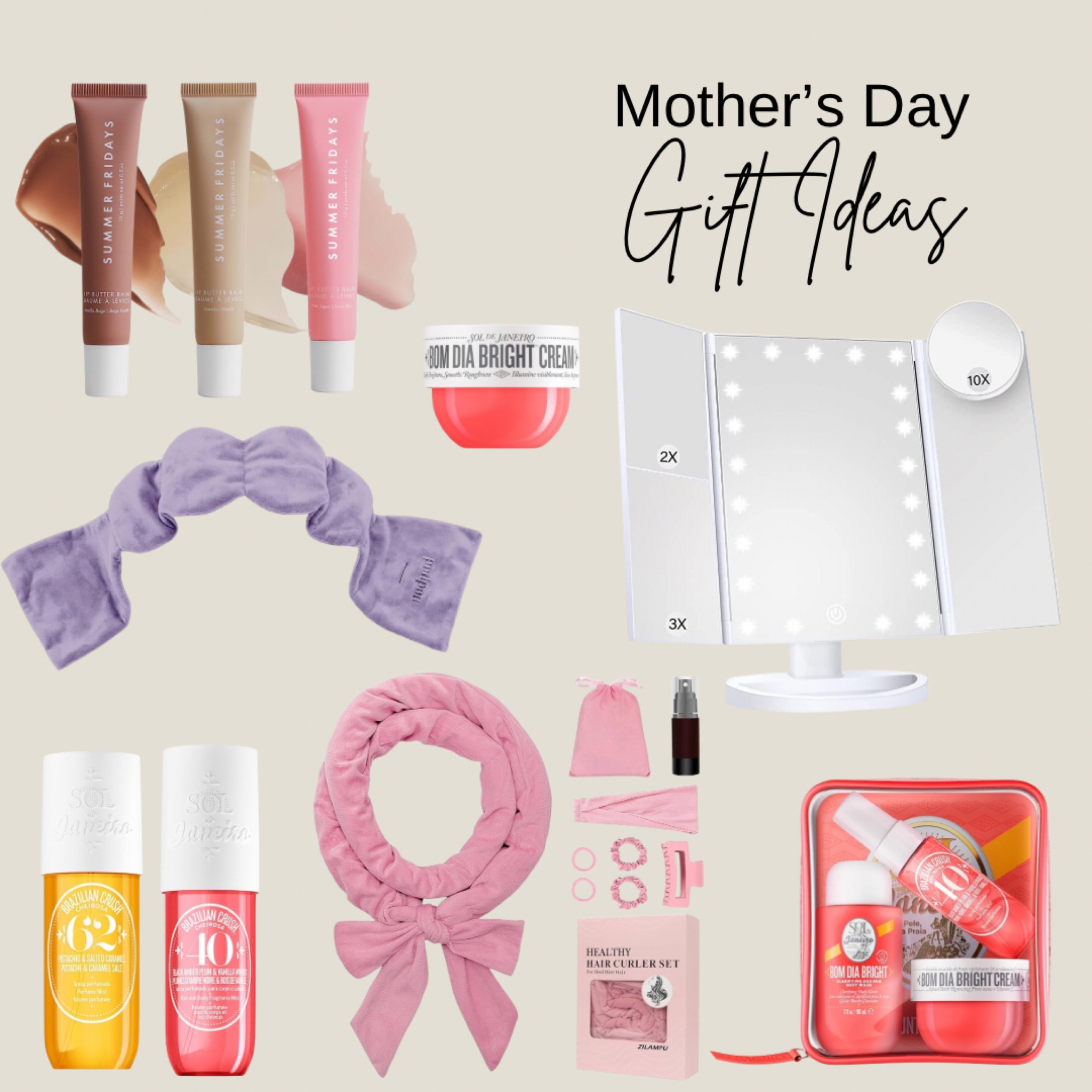 Mother’s Day Gift Ideas, for the Beauty Lover! 
Gift guides, beauty, self care, Amazon, Sephora, perfume, lip gloss, lighted mirror, sol de janero

#LTKbeauty #LTKfindsunder50 #LTKGiftGuide