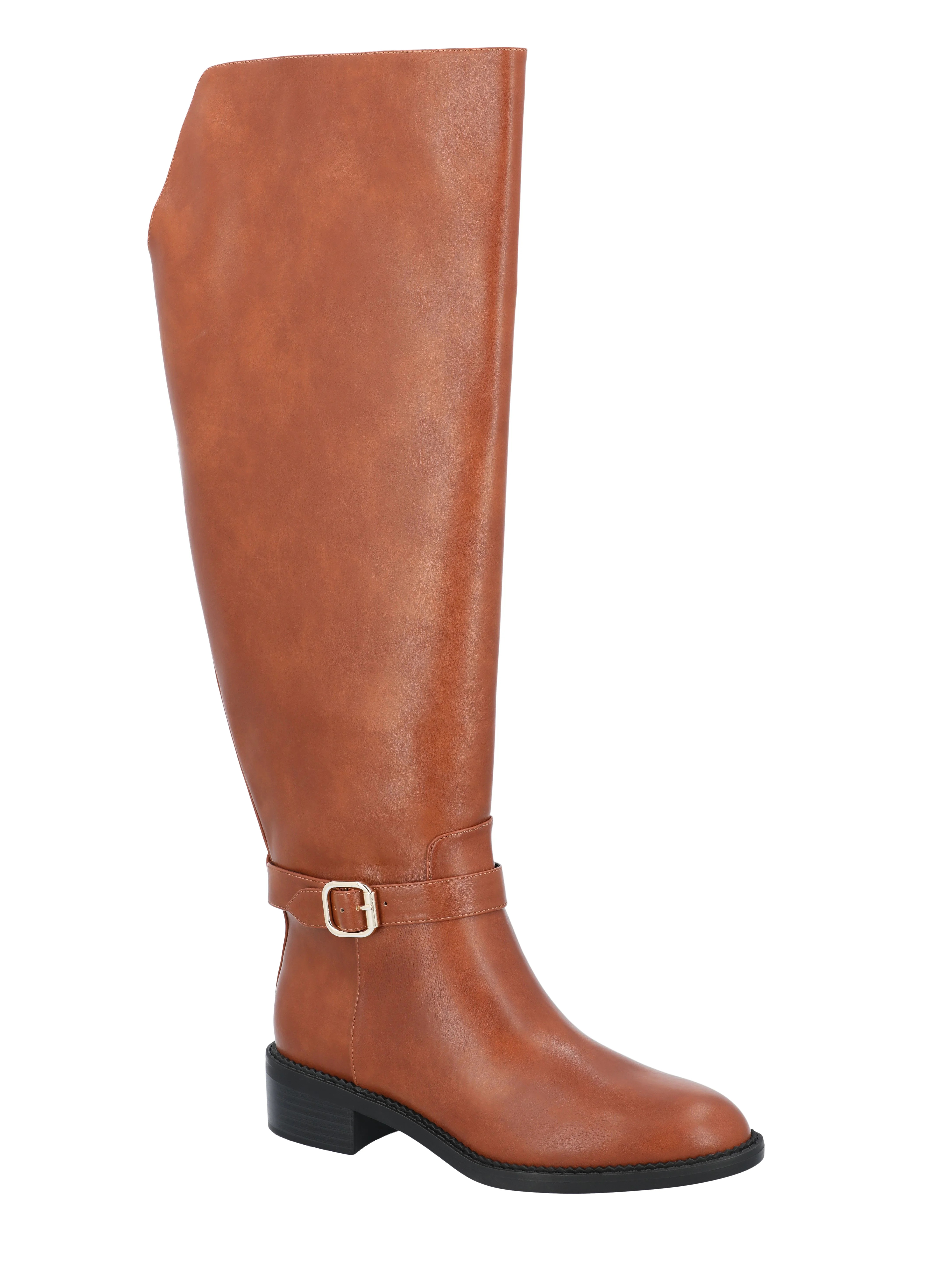 Time and Tru Womens Tall Riding Boots, Wide Width Available | Walmart (US)