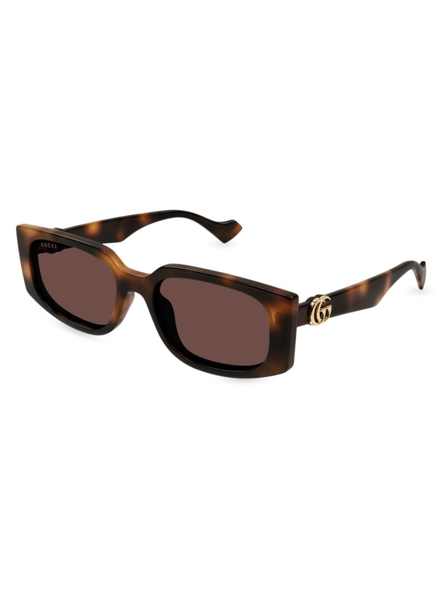 Gucci GG Generation Light 55MM Rectangular Sunglasses | Saks Fifth Avenue