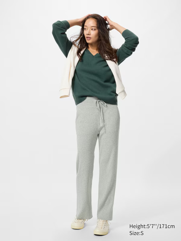 Washable Knit Ribbed Pants | UNIQLO (US)