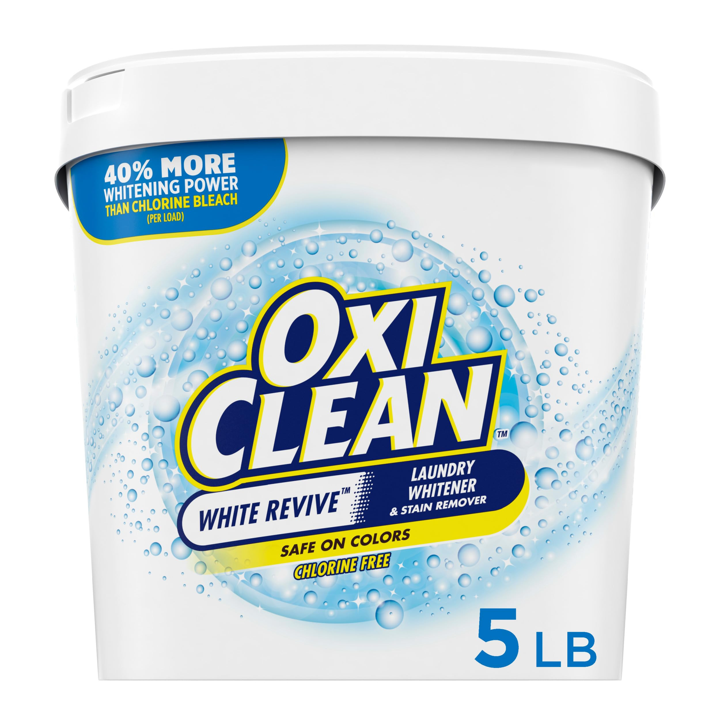 OxiClean White Revive Laundry Whitener and Stain Remover Powder, 5 lb | Amazon (US)