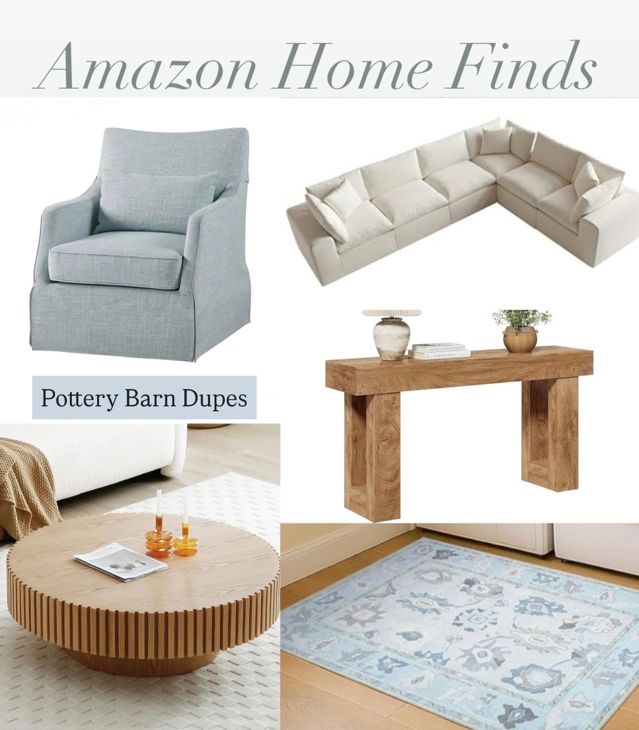 Home decor finds from Amazon that look like pottery barn
￼

#LTKHome #LTKdayinmylife #LTKSeasonal
