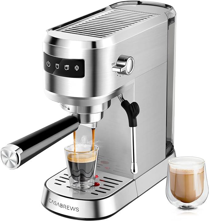 CASABREWS Espresso Machine 20 Bar, Professional Espresso Coffee Maker with Steam Milk Frother, Co... | Amazon (US)