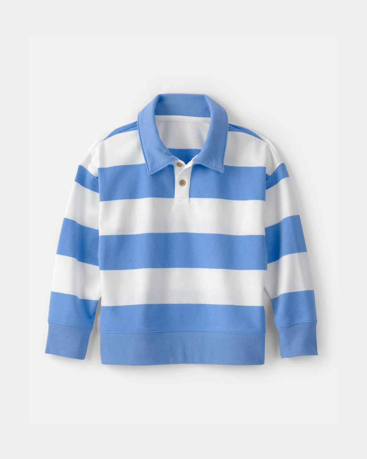 Boys Striped French Terry Pullover Sweatshirt - Blue/White | Carter's Inc