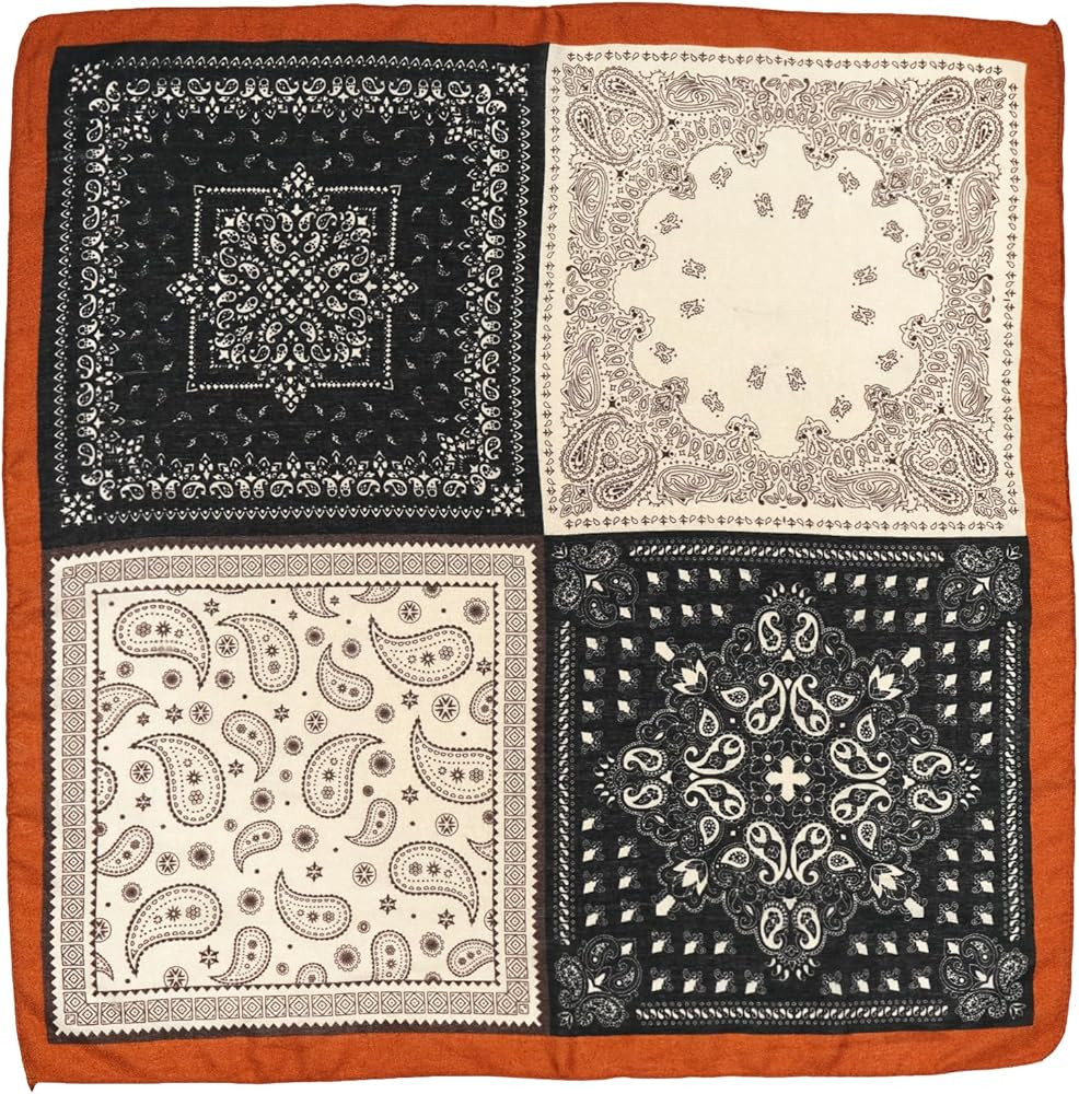 Scarf for Women, 27"x27" Large Bandana Scarf, Neck/Hair/Head Scarf for Women | Amazon (US)