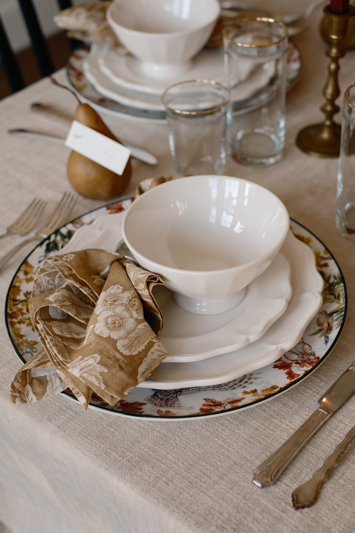 🍐🍂🦃 Thanksgiving Place Setting 

#LTKHoliday #LTKHome