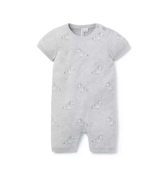 Baby Zebra Knit Romper | Janie and Jack