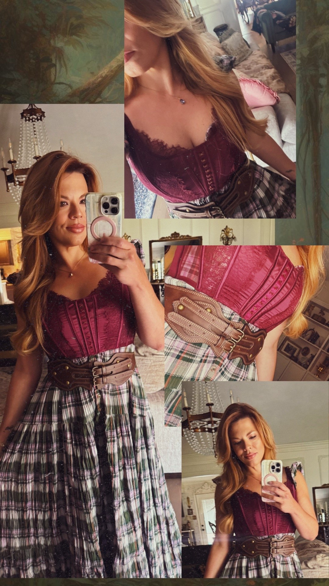 I can take a maxi dress & bustier & make it work! Adding accessories in other things & not just with jewelry, is my favorite! 🥀🍂🤎