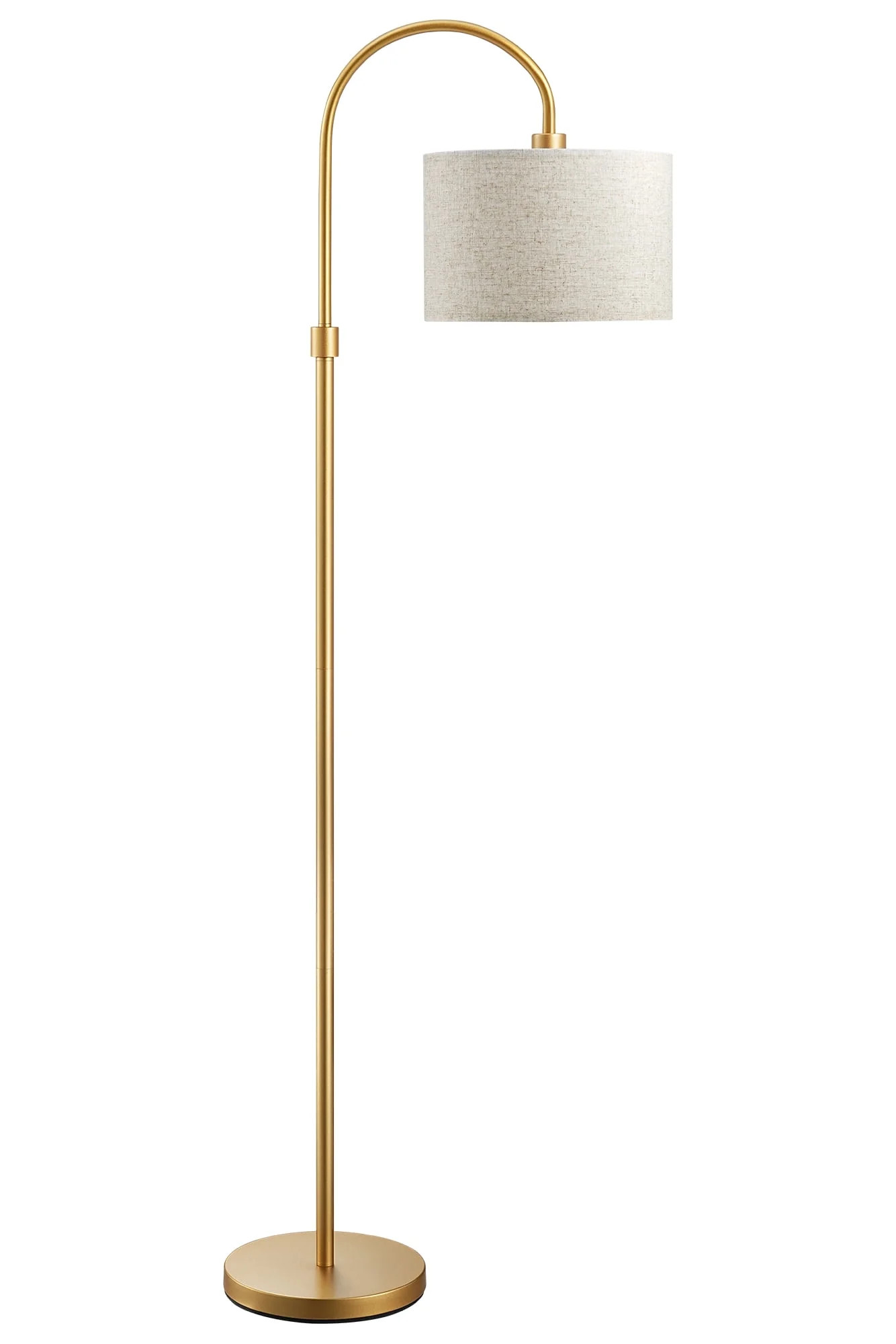 EDISHINE Modern Metal Arc Floor Lamp for Living Room, Gold Standing Lamps with Foot Switch for Be... | Walmart (US)