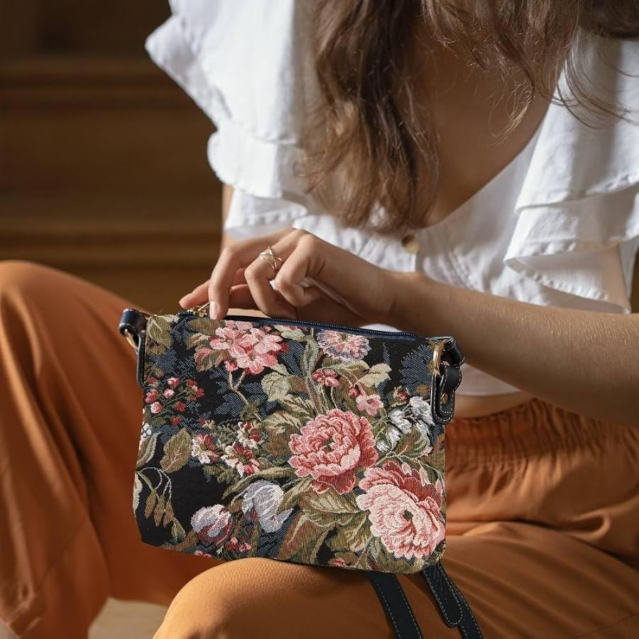 Signare Tapestry Crossbody Bag Sling Shoulder Purse for Women | Amazon (US)