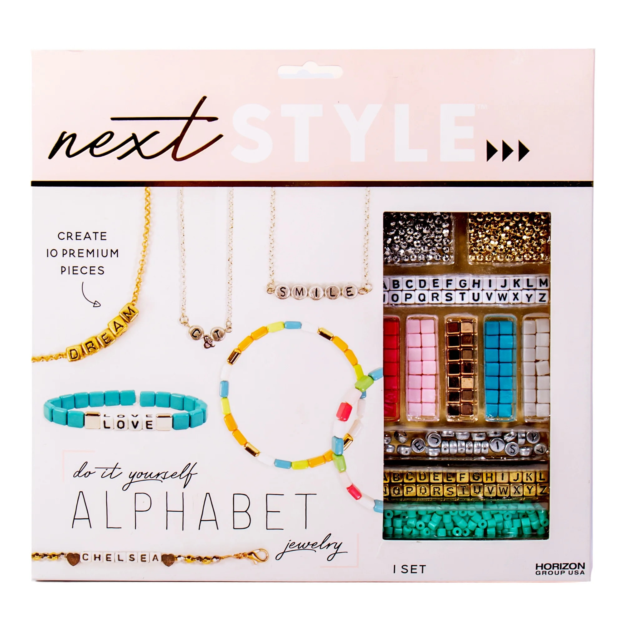 Next Style D.I.Y. Alphabet Jewelry - Create 10 Premium Iron Jewelry Pieces | Walmart (US)