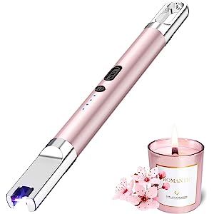Flamgirlant Candle Lighter, Upgraded Electric Lighter with Battery Display and Safety Switch, USB... | Amazon (US)