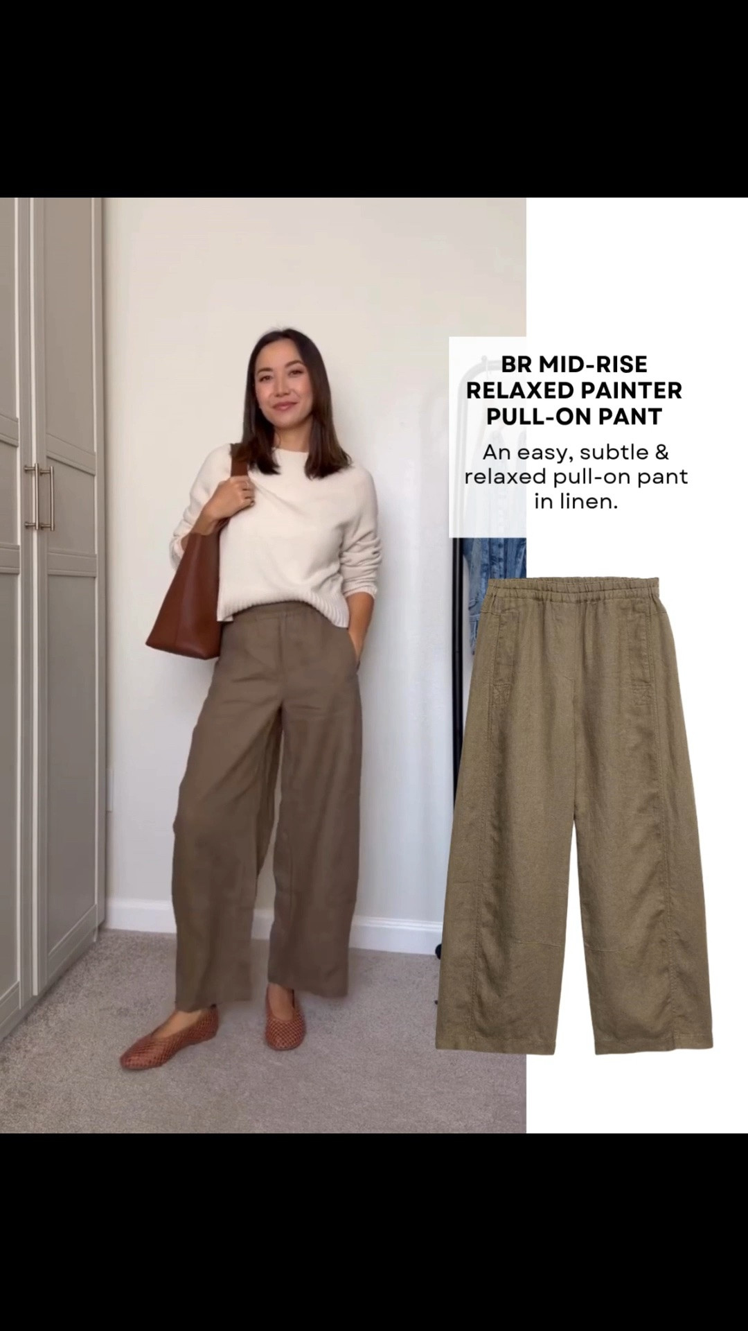 Banana republic mid rise relaxed painter pull on pants in linen 

Casual & elevated outfit / late summer outfit / early fall outfit / mom outfit

#LTKootd #LTKSeasonal