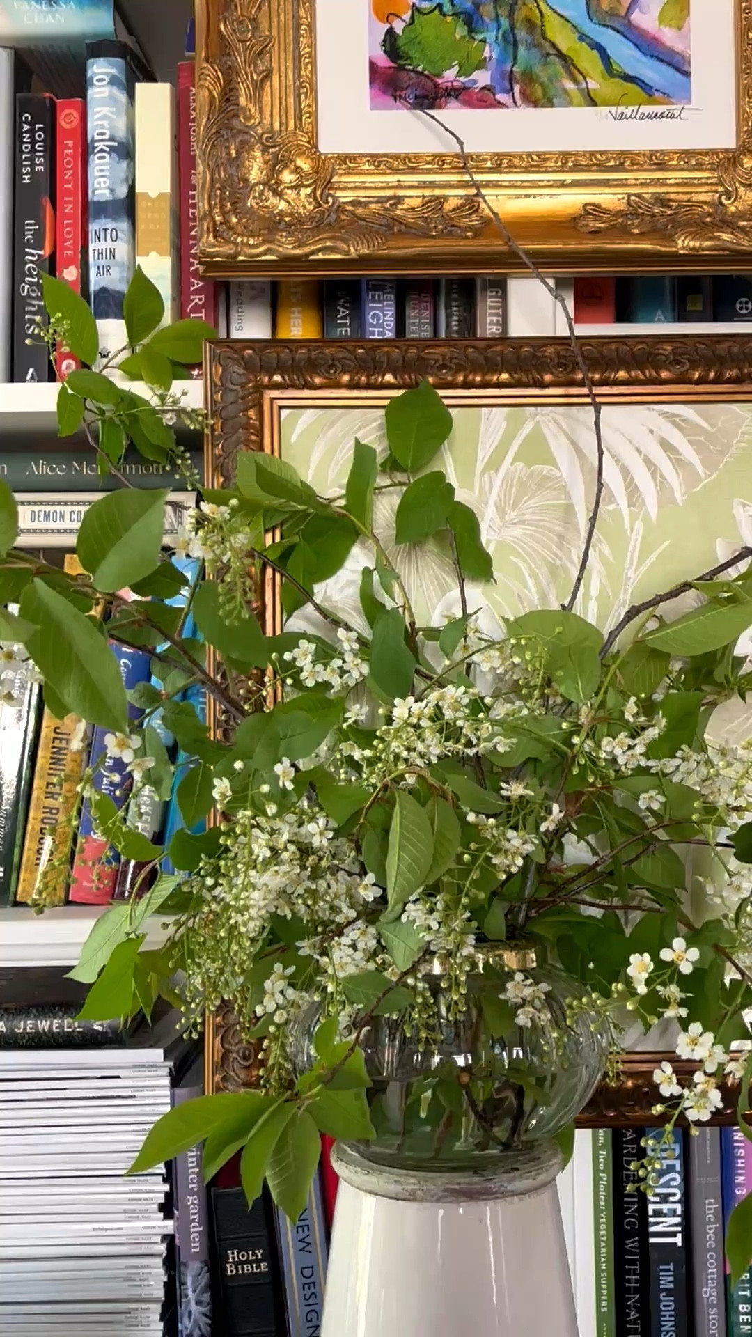 Vase on a vase topped offfwith Mother Nature!  I've used this clear round vase for over 33 years, it's a staple and goes the distance! So many ways to use this vase! I've linked affordable options for you! 

#LTKSeasonal #LTKdayinmylife #LTKHome