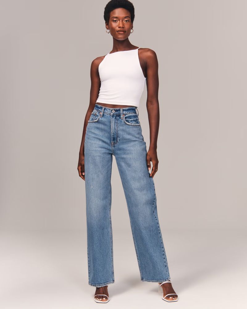 90s Ultra High Rise Baggy Jeans | Abercrombie & Fitch (US)