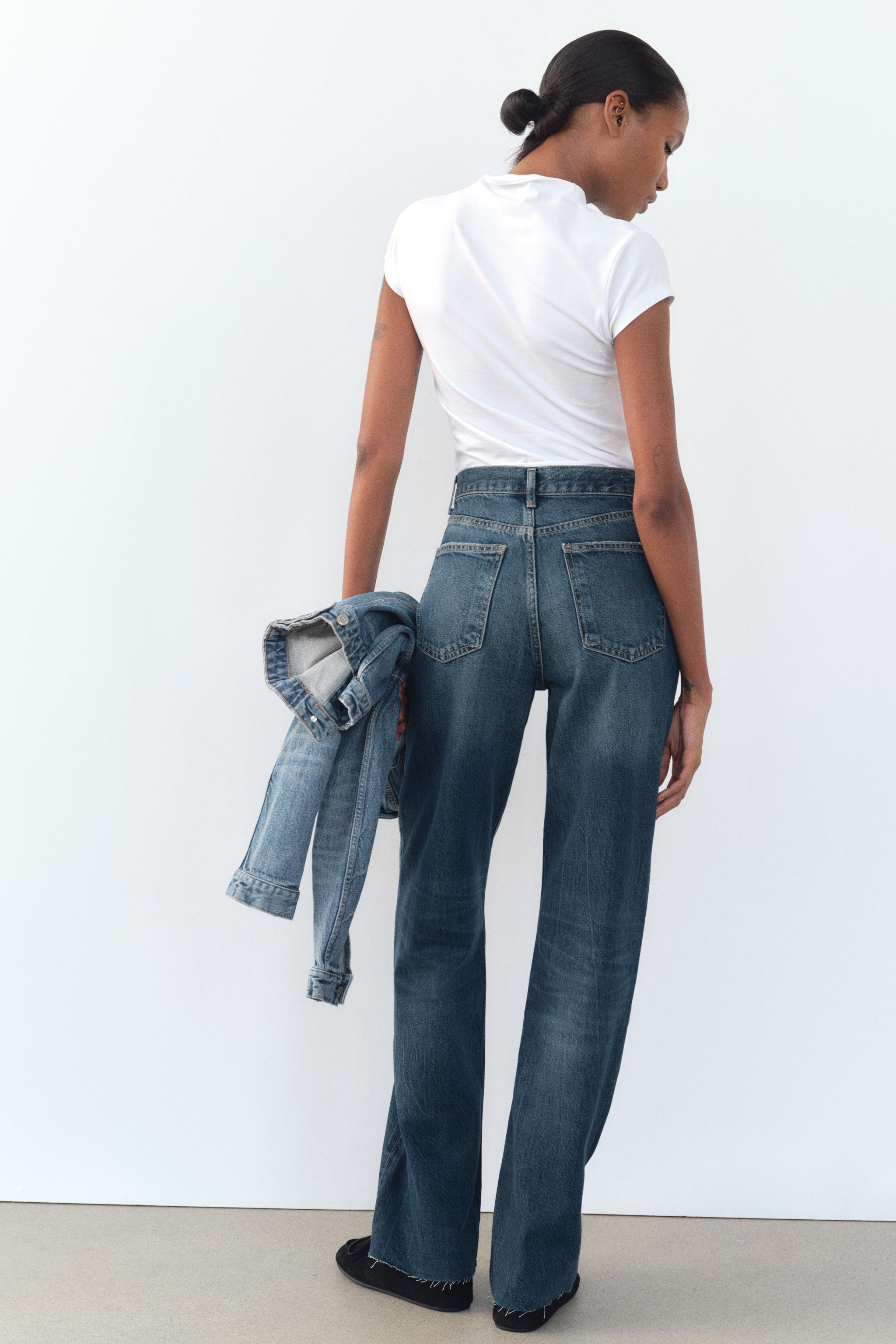 JEANS TRF WIDE LEG VITA ALTA FULL LENGTH | Zara IT