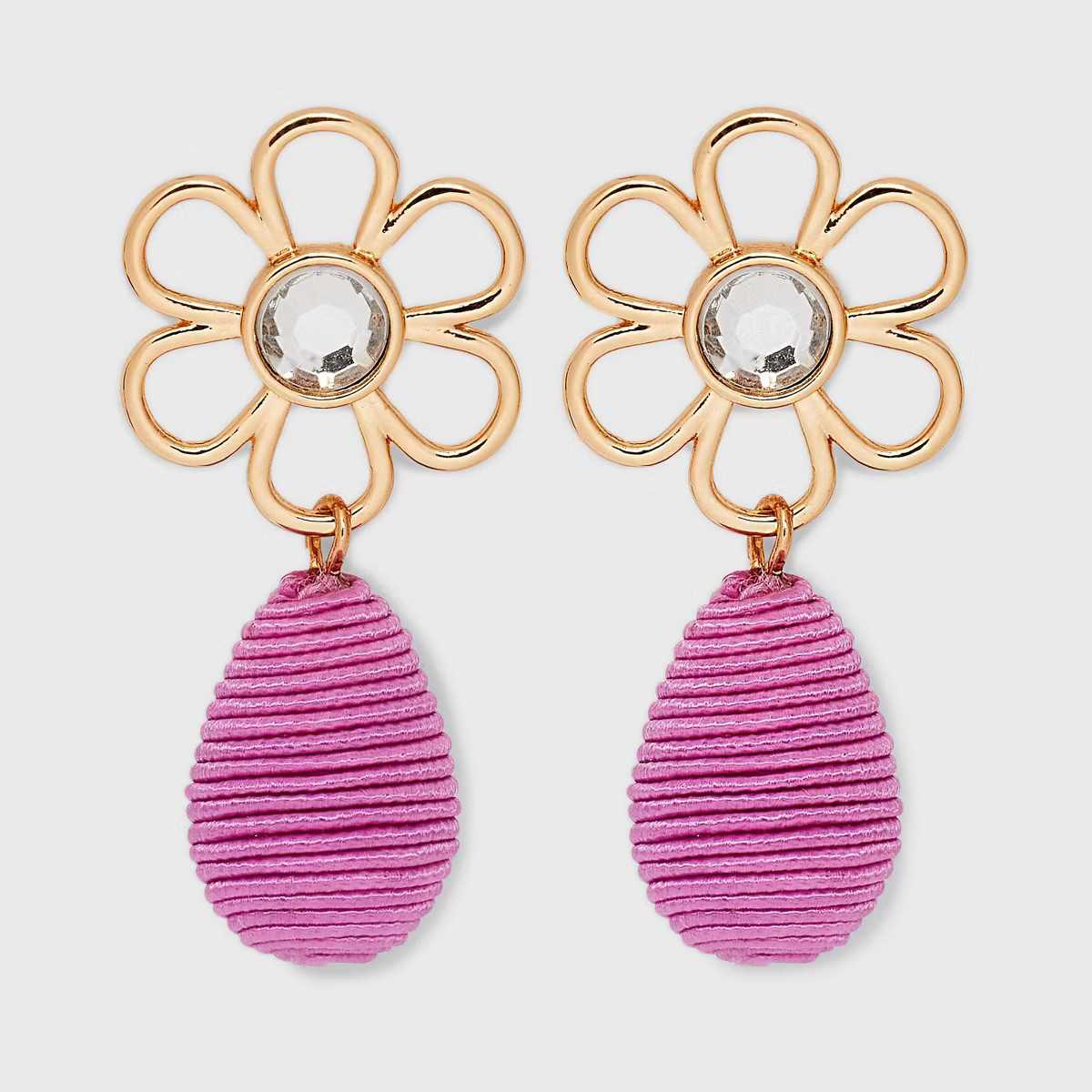SUGARFIX by BaubleBar Threaded Flower Statement Drop Earrings | Target