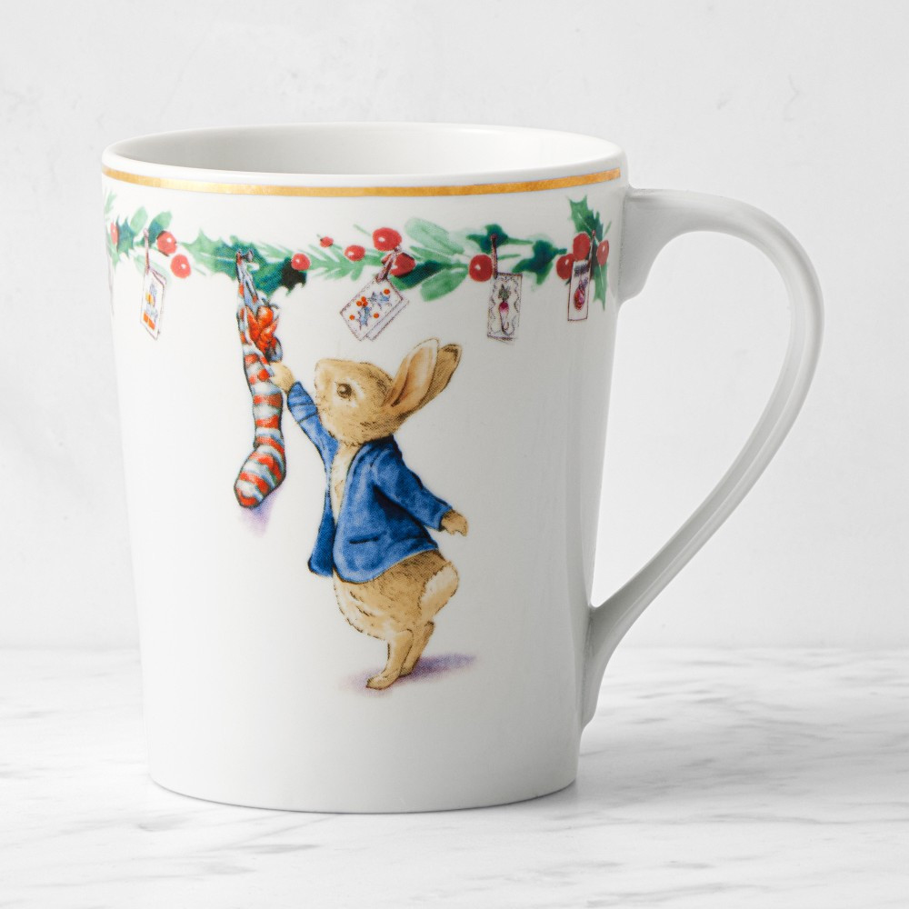 Peter Rabbit™ Christmas Mugs | Williams-Sonoma