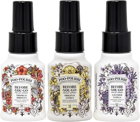 Poo-Pourri Original Citrus,Lavender Vanilla, and Tropical Hibiscus 1.4 Ounce Set | Amazon (US)