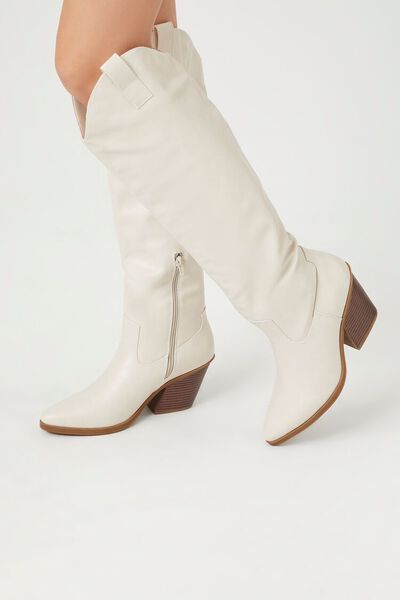 Faux Leather Cowboy Boots | Forever 21 (US)