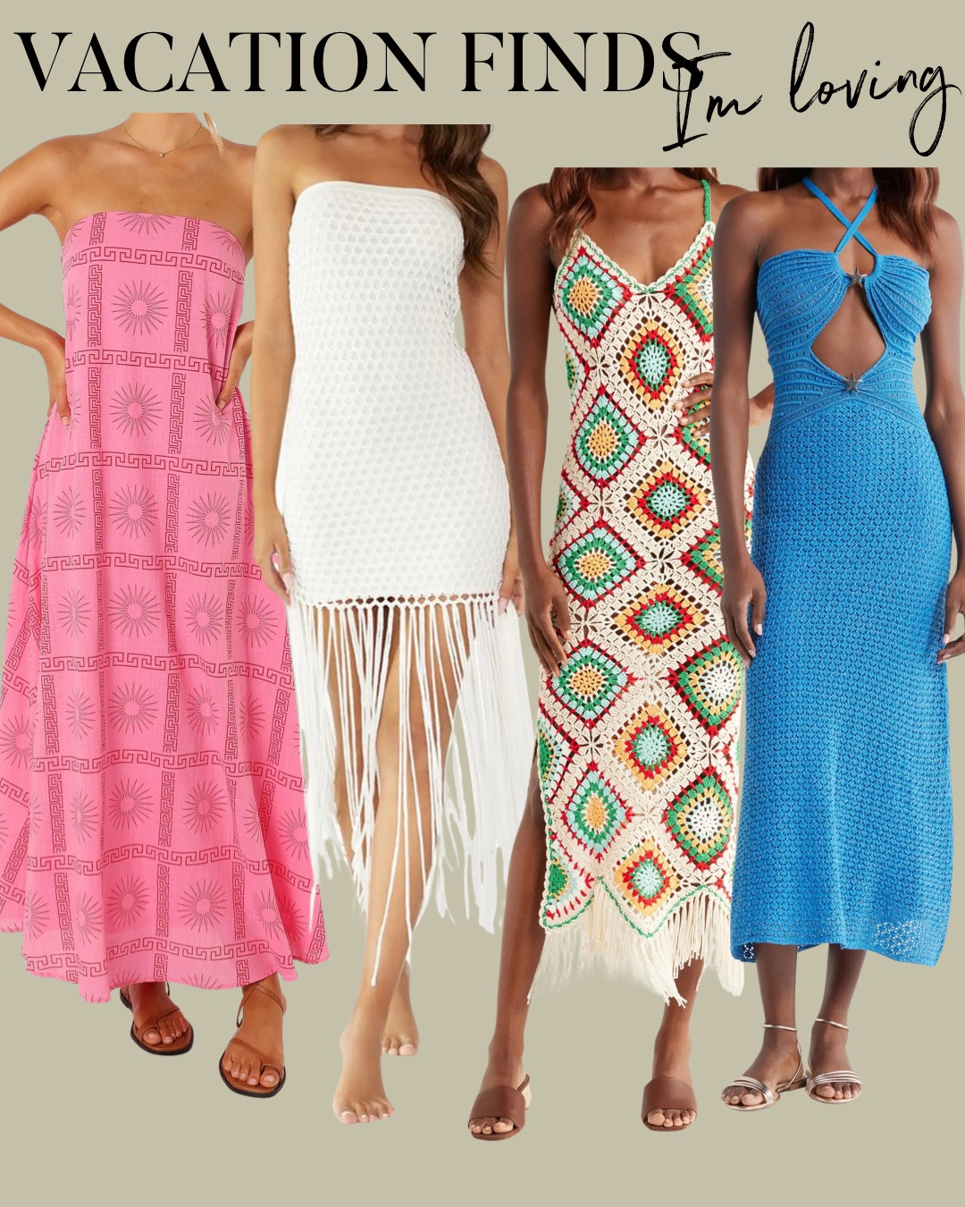 Spring outfit vacation finds resort dresses crochet dress coverup 

#LTKPetite #LTKTravel #LTKootd