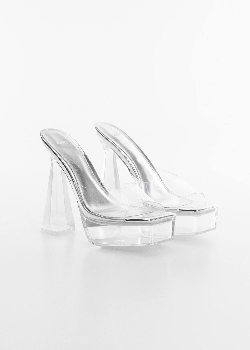 Transparent platform sandal | MANGO (UK)