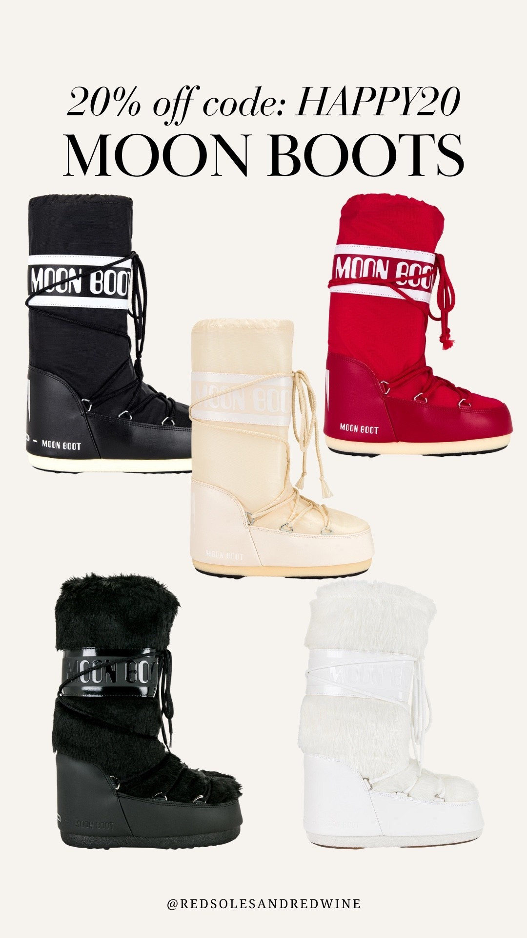 20% off moon boots at revolve with code HAPPY20

#LTKSaleAlert