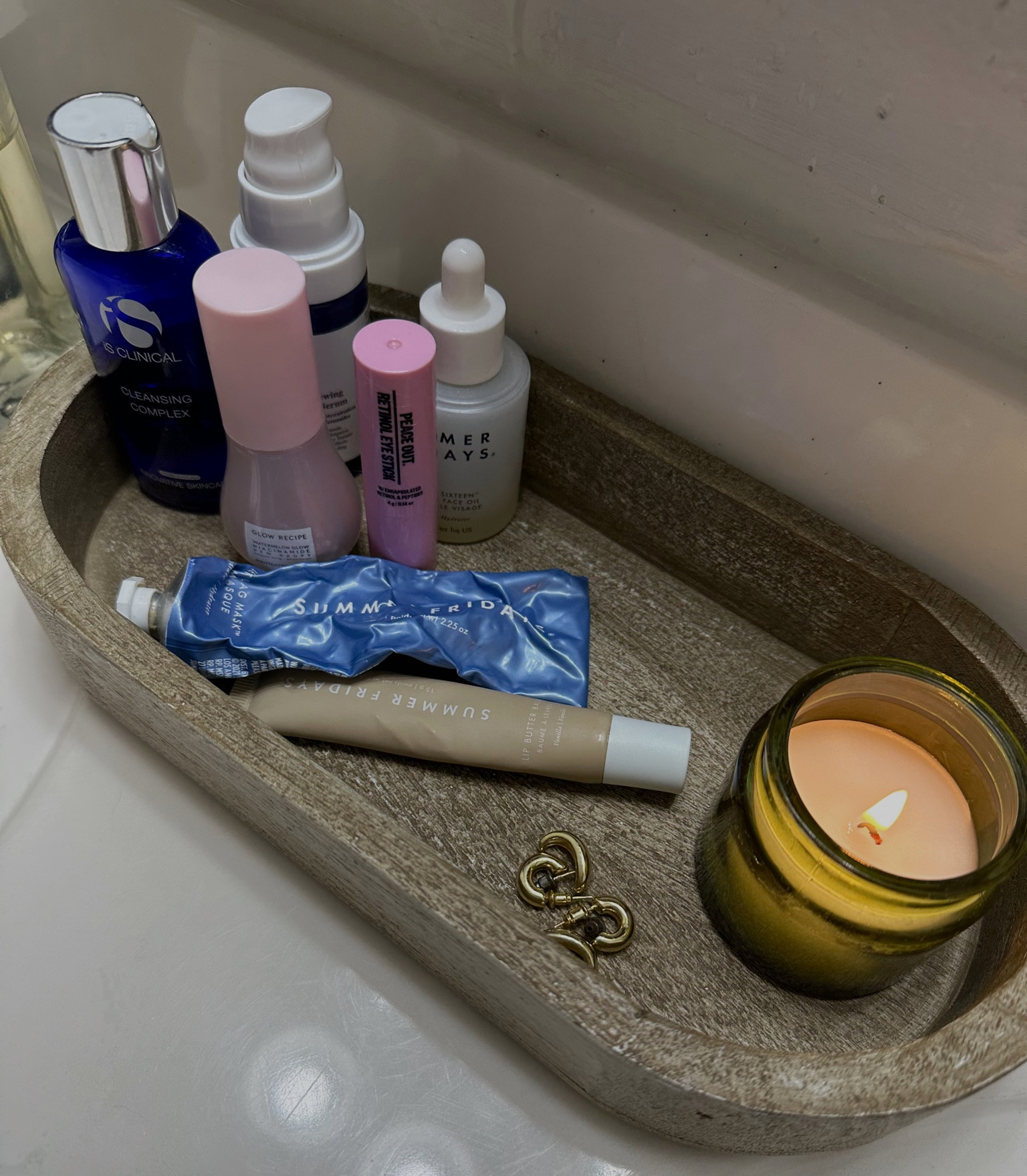 All of my nighttime skin routine favorites all in one cute area! Need to restock my summers Friday moisturizer it’s the BEST!!💙

#LTKstyletip #LTKhome #LTKbeauty