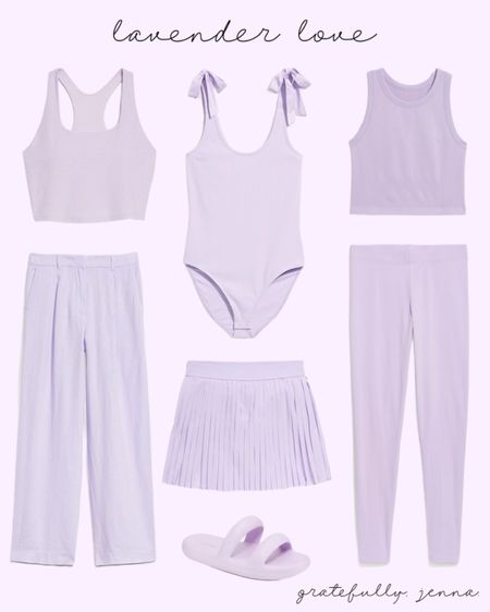 absolutely LOVE this lavender collection form Old Navy! 🤍✨ So cute + well-priced! 

#LTKsalealert #LTKfitness #LTKstyletip