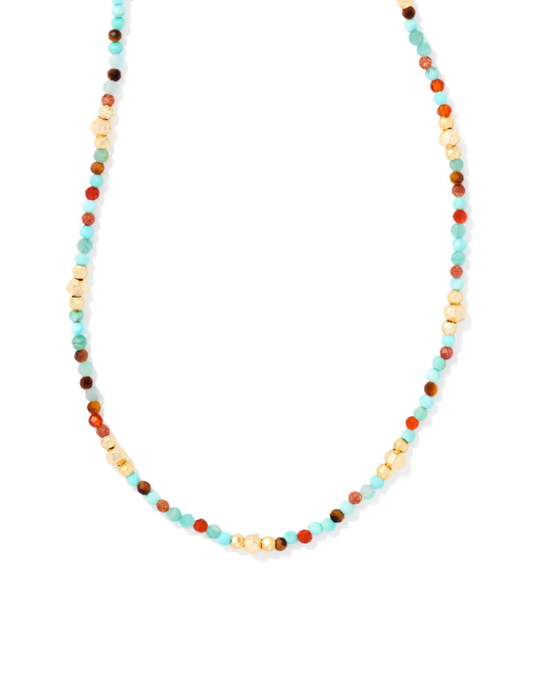 Britt Gold Choker Necklace in Red Mix | Kendra Scott | Kendra Scott