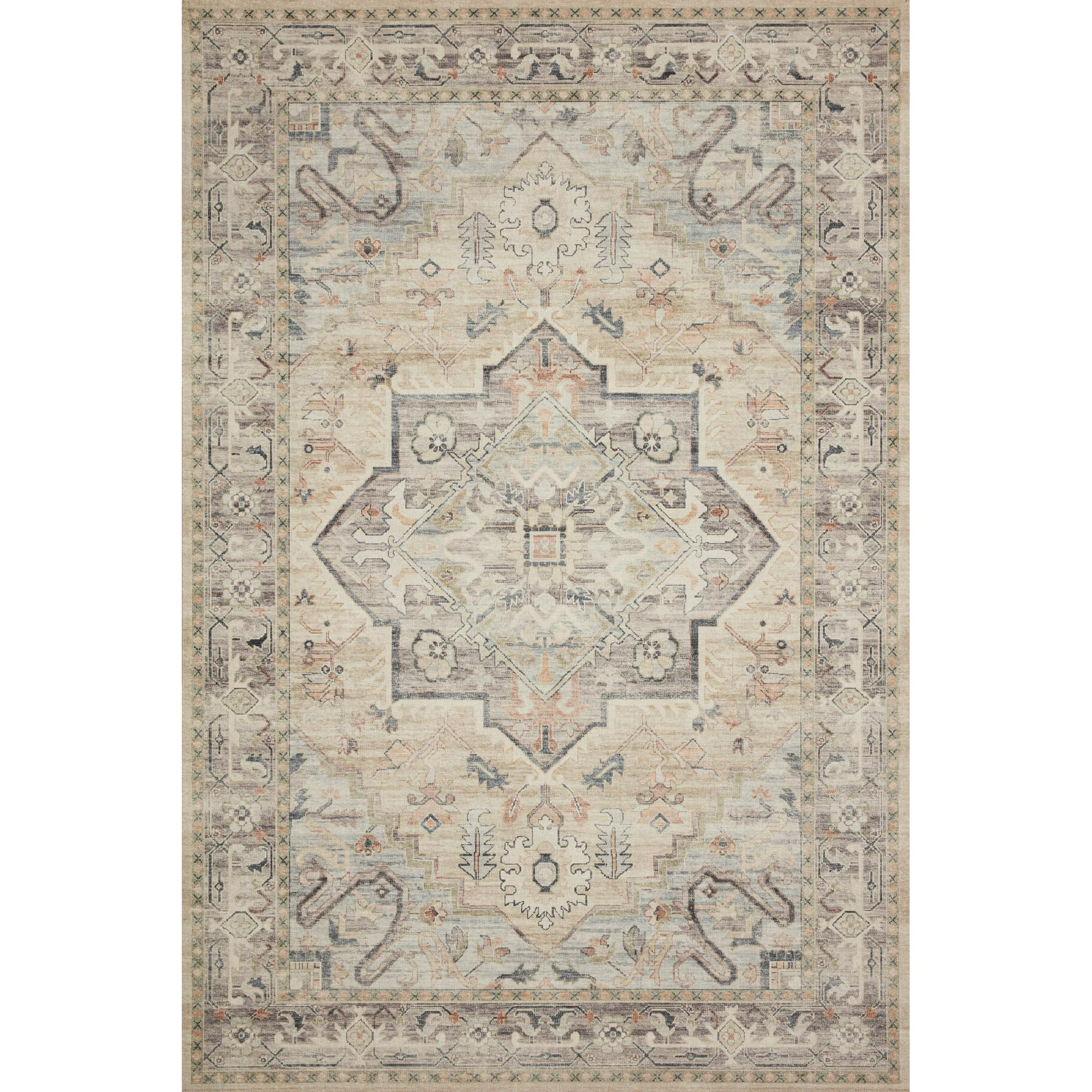 Loloi II Hathaway Printed Oriental Multi / Ivory Area Rug | Walmart (US)